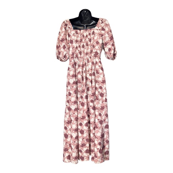 LUSH Pink Floral Midi Dress Size S - Picture 3 of 10